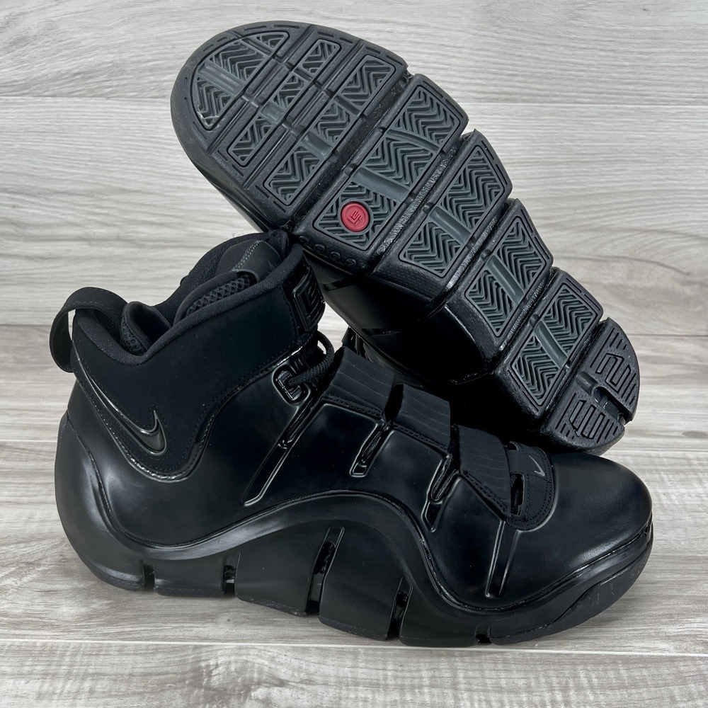 Nike LeBron 4 Black Anthracite 2023 Basketball Shoes FJ1597-001 Mens 11 - Picture 6 of 9